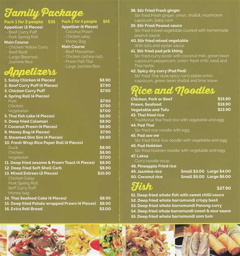 daisy thai|daisy thai menu.